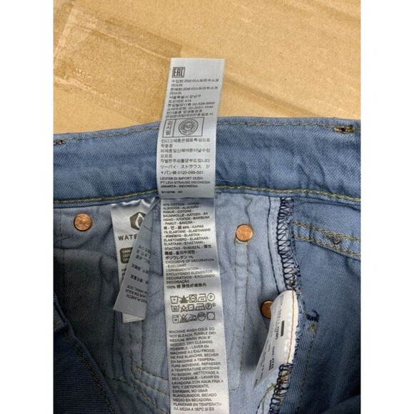 Levi’s 511 Slim‎ Stretch Jeans Men’s 28 x 30 Light Blue Wash NEW - Picture 3 of 5